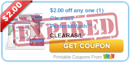 $2.00 off any one (1) Clearasil PerfectaWash™