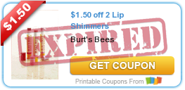 $1.50 off 2 Lip Shimmers