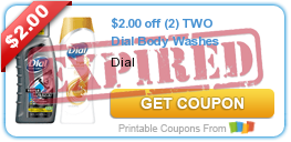 $2.00 off (2) TWO Dial Body Washes