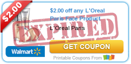 $2.00 off any L'Oreal Paris Face Product