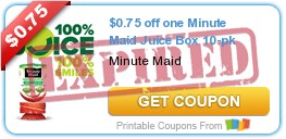 $0.75 off one Minute Maid Juice Box 10-pk