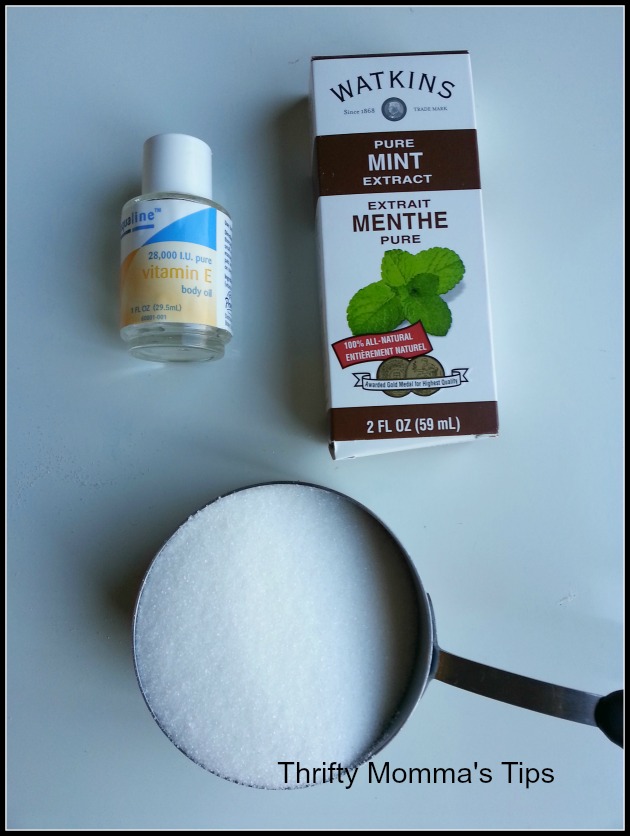 mint body scrub ingredients