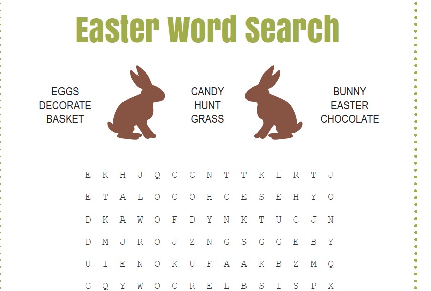 Easter-word-search