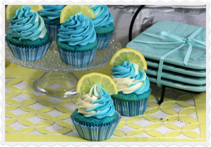 Blueberry Lemonade Cupcakes