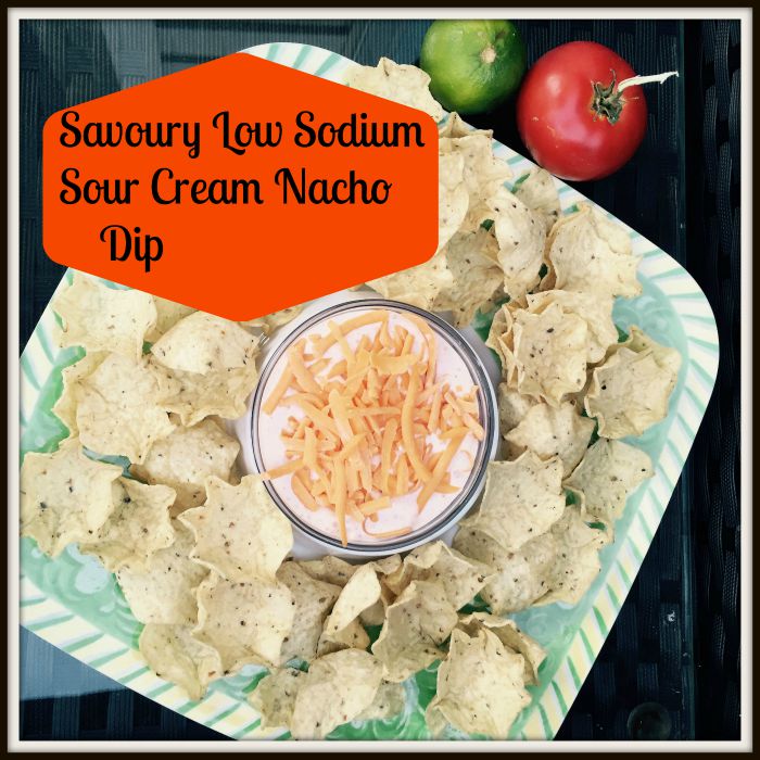 low sodium sour cream nacho dip