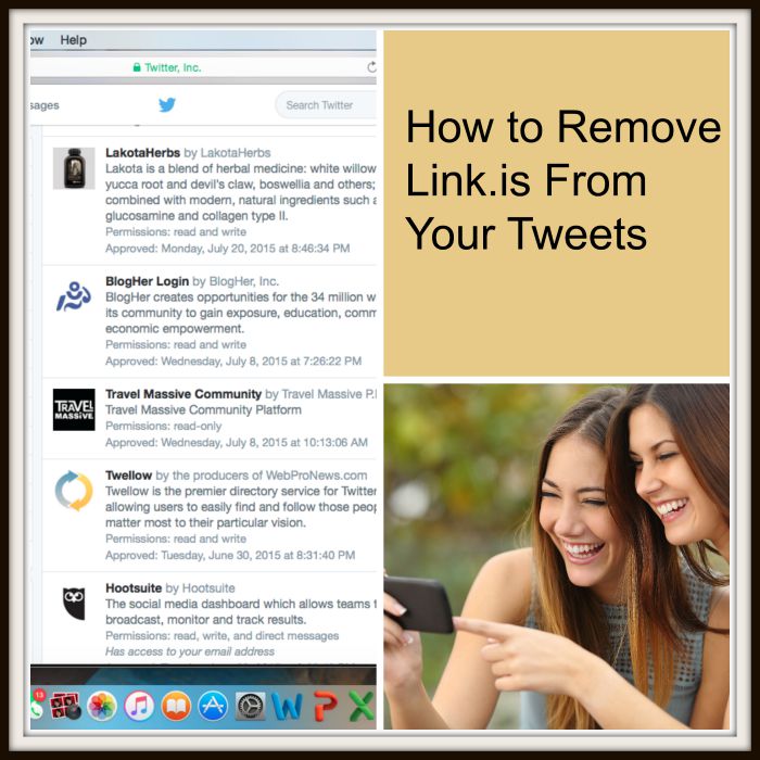 How to Remove Link.is From Your Tweets