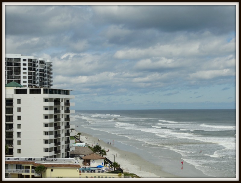 Daytona Beach strip view from the shores resort and spa