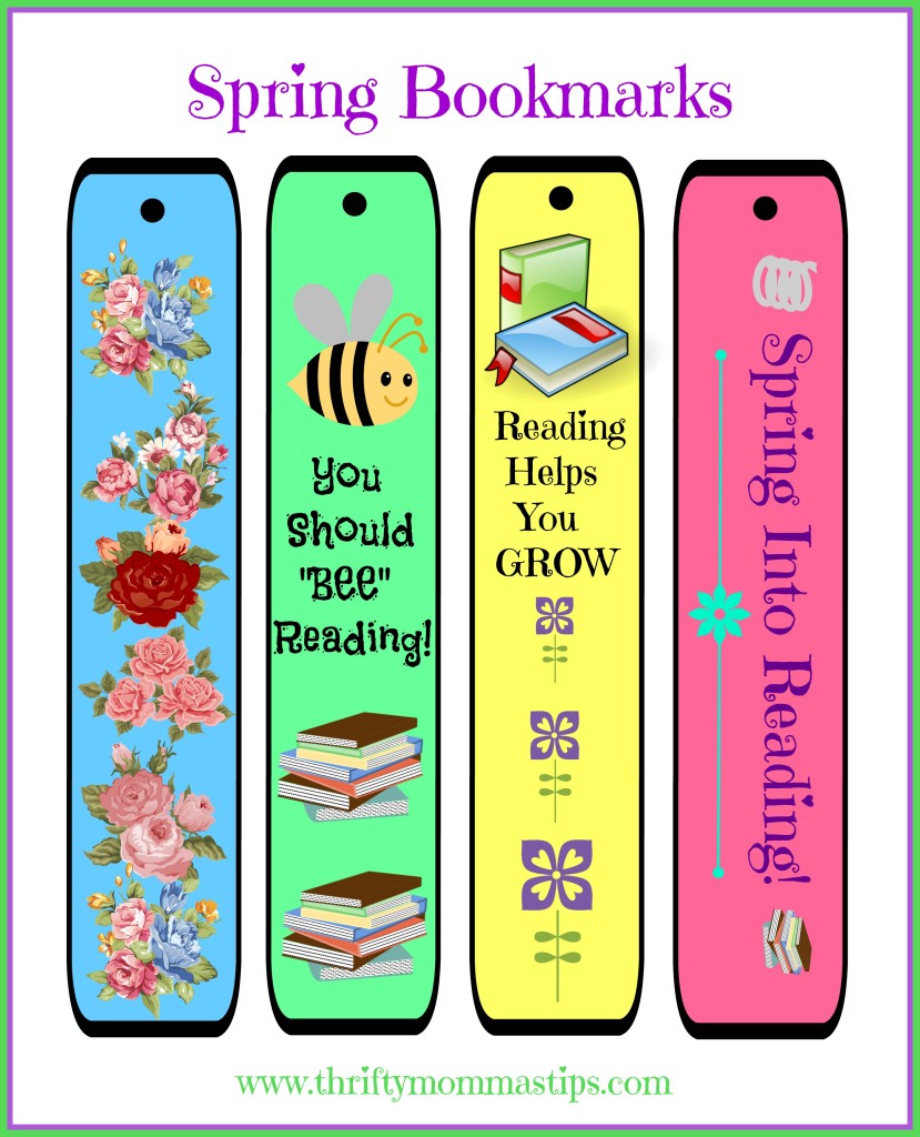 DIY Spring Bookmarks