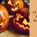 three happy expression pumpkins carved