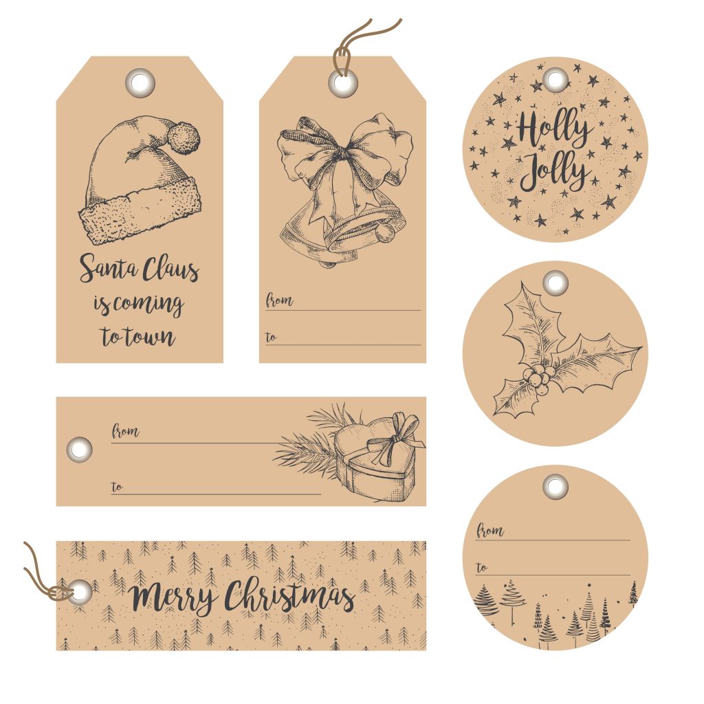 Pretty Parchment Paper Style Vintage Christmas Gift Tags - Thrifty Mommas  Tips