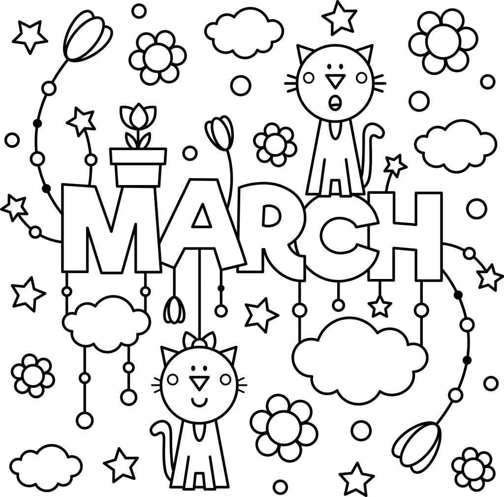 March_colouring_page