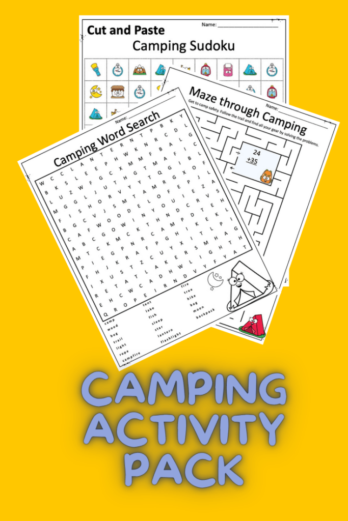 camping activity pack